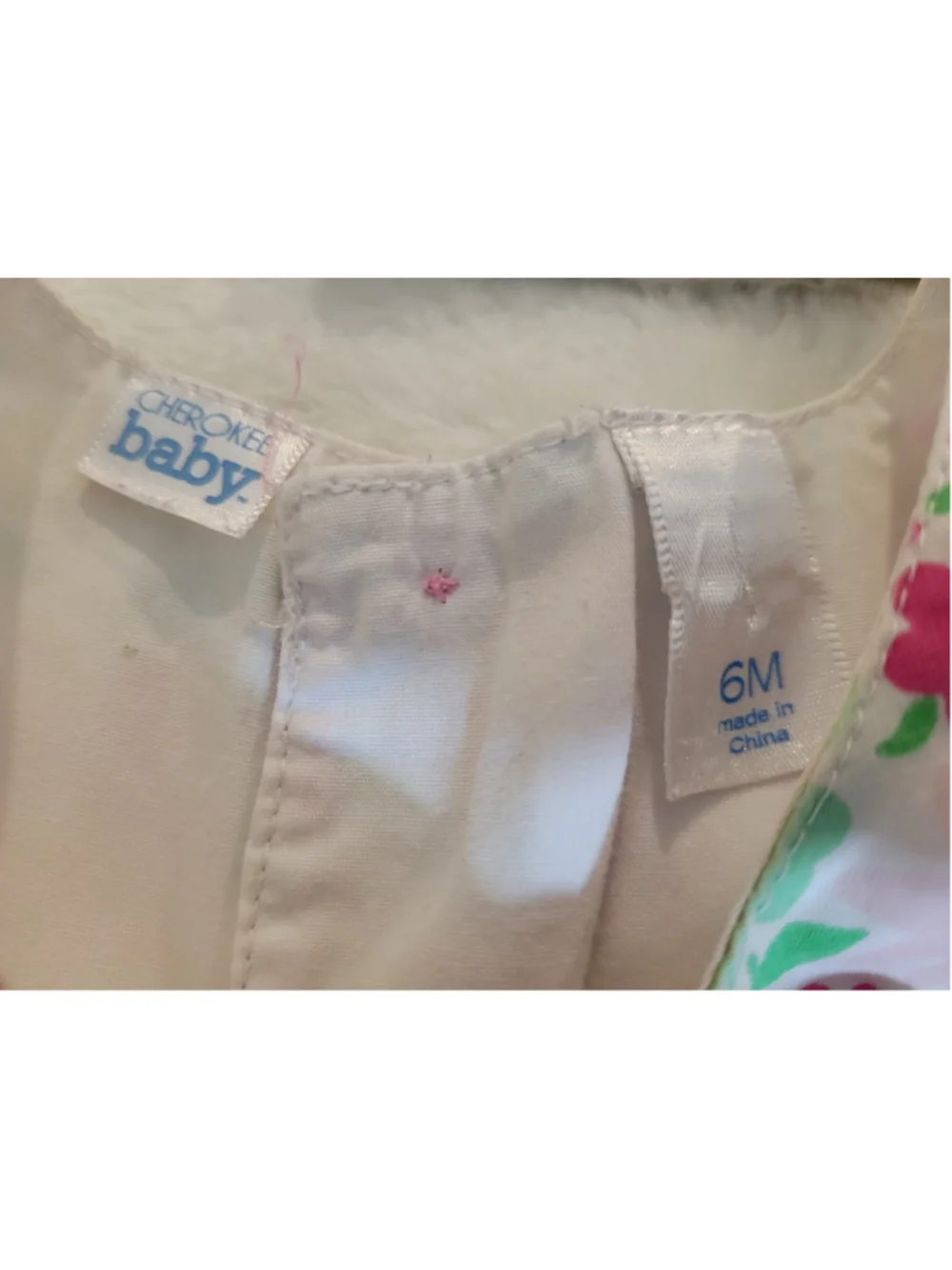 Baby Girl Floral Dress and Clothing Set 6 Months White Pink
